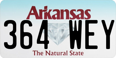 AR license plate 364WEY
