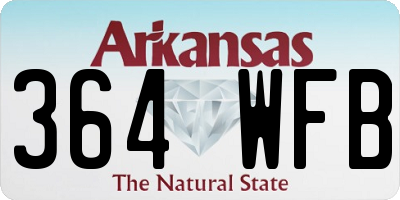 AR license plate 364WFB