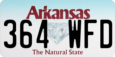 AR license plate 364WFD