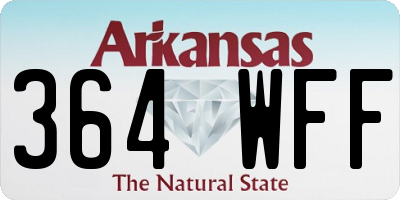 AR license plate 364WFF