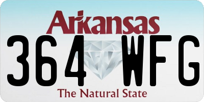AR license plate 364WFG