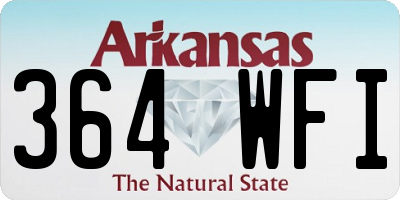 AR license plate 364WFI
