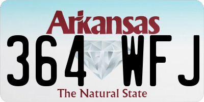 AR license plate 364WFJ