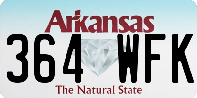 AR license plate 364WFK