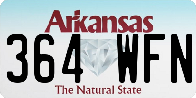 AR license plate 364WFN