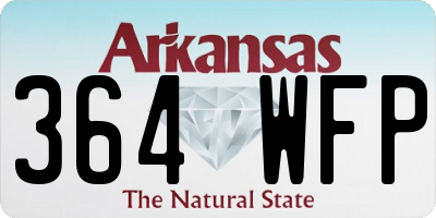 AR license plate 364WFP