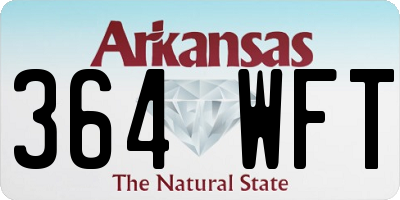 AR license plate 364WFT