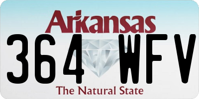 AR license plate 364WFV