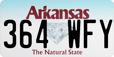AR license plate 364WFY