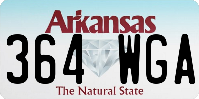 AR license plate 364WGA