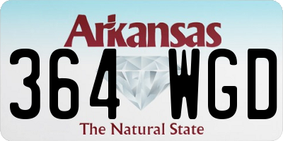 AR license plate 364WGD