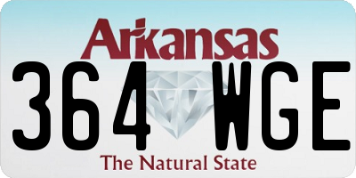 AR license plate 364WGE