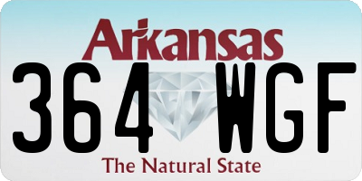 AR license plate 364WGF