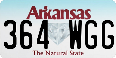 AR license plate 364WGG