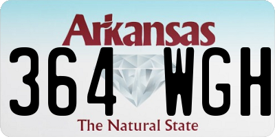 AR license plate 364WGH
