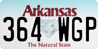AR license plate 364WGP