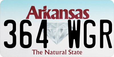 AR license plate 364WGR