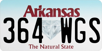AR license plate 364WGS