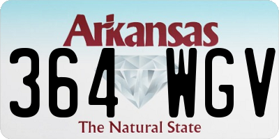 AR license plate 364WGV