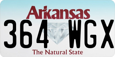 AR license plate 364WGX