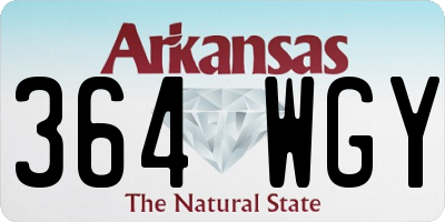 AR license plate 364WGY
