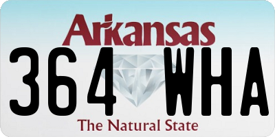 AR license plate 364WHA