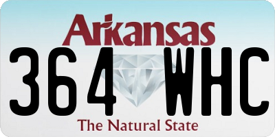 AR license plate 364WHC