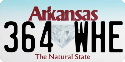 AR license plate 364WHE