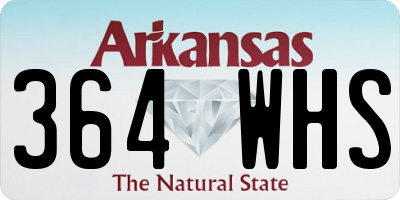AR license plate 364WHS