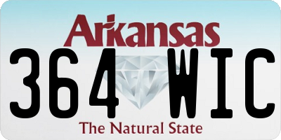 AR license plate 364WIC