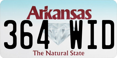 AR license plate 364WID