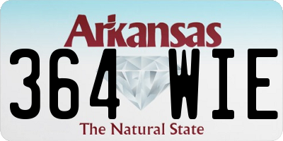 AR license plate 364WIE