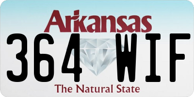 AR license plate 364WIF