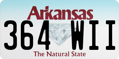 AR license plate 364WII