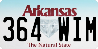 AR license plate 364WIM
