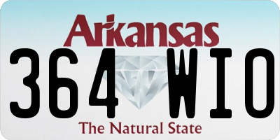 AR license plate 364WIO