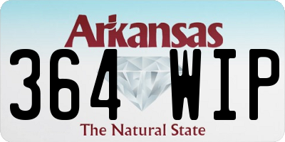 AR license plate 364WIP