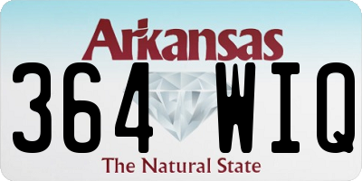 AR license plate 364WIQ