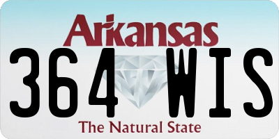 AR license plate 364WIS