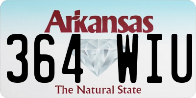 AR license plate 364WIU