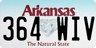 AR license plate 364WIV