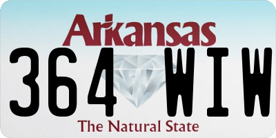 AR license plate 364WIW