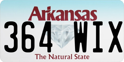 AR license plate 364WIX