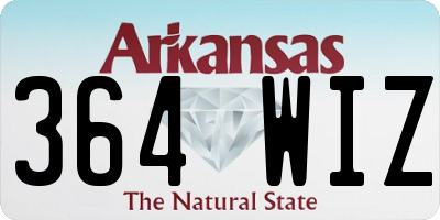 AR license plate 364WIZ