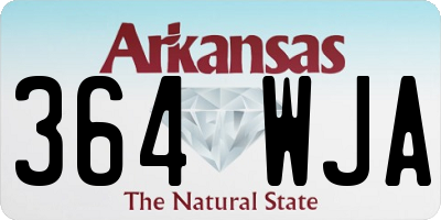 AR license plate 364WJA