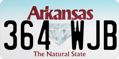 AR license plate 364WJB