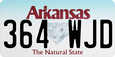 AR license plate 364WJD