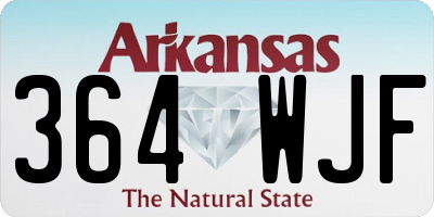 AR license plate 364WJF