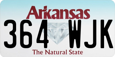 AR license plate 364WJK