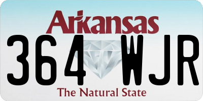 AR license plate 364WJR